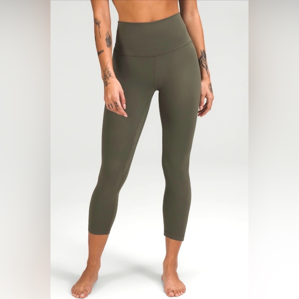 Lululemon Athletica Olive Green Capris